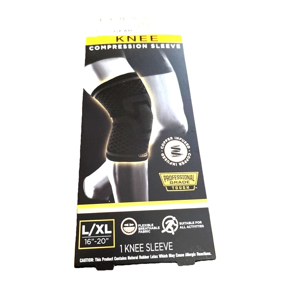 Copper Fit Workgear knee compression sleeve (L/XL 16"-20")  Professional Grade